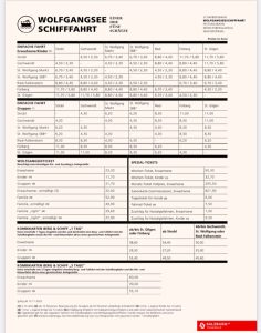 wolfgangsee train fare